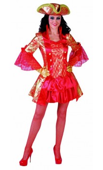 Robe Marquise Baroque Rouge