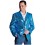 Veste Paillettes Disco Bleu