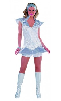 Robe Disco Argenté
