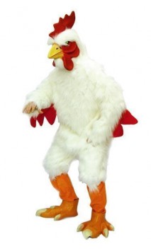 Mascotte Poulet Blanc