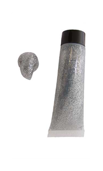 Tube paillettes argent gel