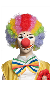 Perruque Clown Multicolore Enfant