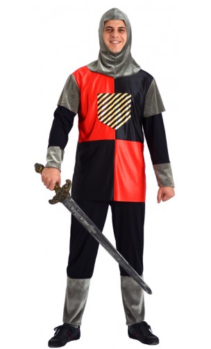 Costume Chevalier Noir et Rouge