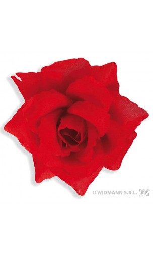 Broche Fleur Rouge Espagnol 10cm