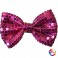 Noeud Papillon Pailletté Fuschia