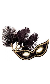 Masque Loup Cancan Noir