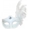 Masque loup Marquise blanc