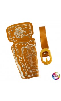 Ceinturon cowboy marron simple