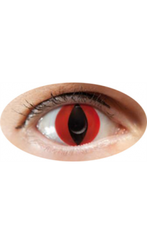 Lentilles oeil de chat rouge