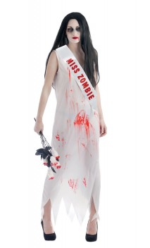 Costume miss halloween zombie