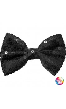 noeud papillon pailletté noir