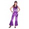 Combinaison disco violet luxe