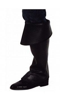 Sur-bottes noire simili cuir