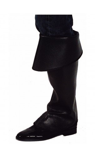 Sur-bottes noire simili cuir