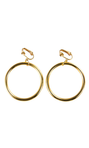 Boucles d'oreilles anneaux dorés