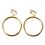 Boucles d'oreilles anneaux dorés