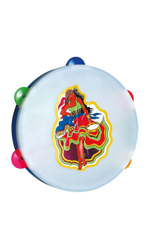 Tambourin avec cymbales plastique