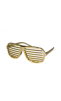 Lunettes shutter doré