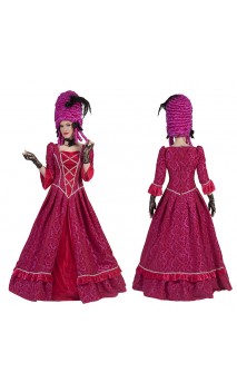 Location robe marquise baroque rose