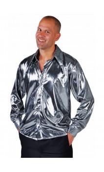 Chemise disco argenté