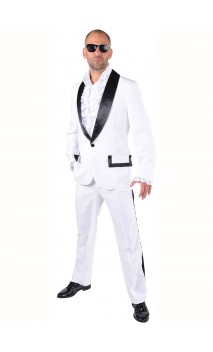 Costume smoking chic blanc