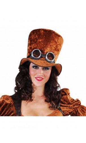 Chapeau HDF steampunk marron