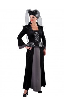 Déguisement reine médiévale noire
