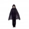 Cape à capuche noire 70 cm