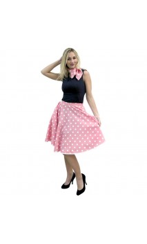 Déguisement Rock'n Roll femme rose