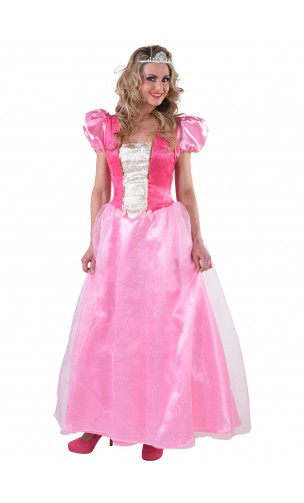 Déguisement princesse rose adulte