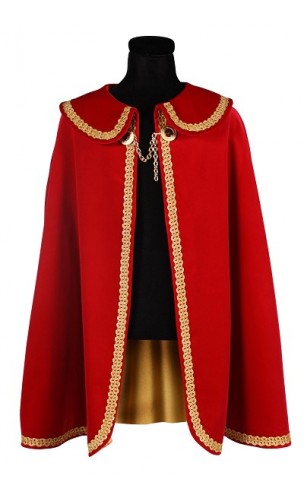 Cape prince et roi rouge luxe