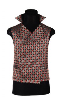 Gilet 1900 noir avec col