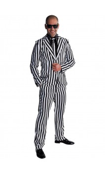 Costume borsalino noir et blanc