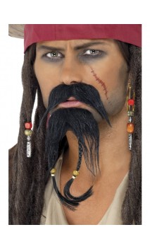 Moustache et bouc pirate