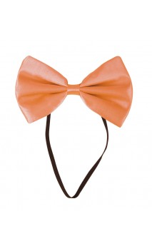Noeud papillon orange fluo