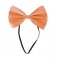 Noeud papillon orange fluo