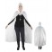 Cape velours blanc avec capuche 140cm