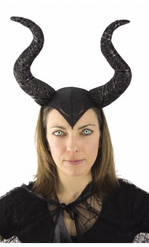 Serre tête cornes maléfique noir
