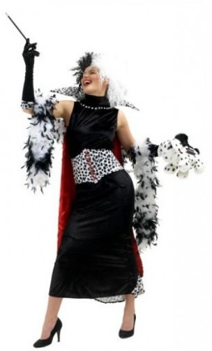 Déguisement cruella luxe pour adulte en location à Paris chez Be Happy