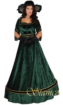 Robe alexandra 1900's verte