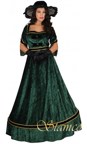 Robe alexandra 1900's verte