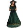Robe alexandra 1900's verte