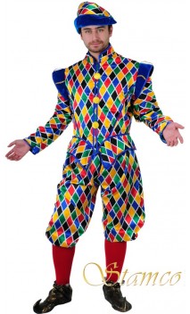 Déguisement arlequin vénitien luxe