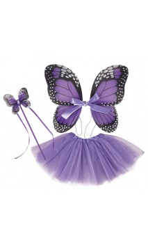 Set de papillon violet 3 pièces
