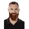 Moustache et collier barbe roux