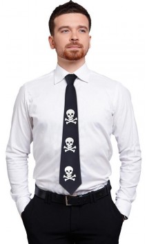 Cravate tête de mort