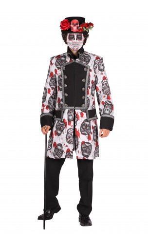 Veste mexicaine dia de los muertos luxe