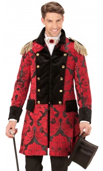 Veste cirque jacquard rouge