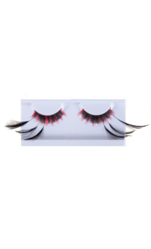 Faux cils cabaret Noir et Rouge