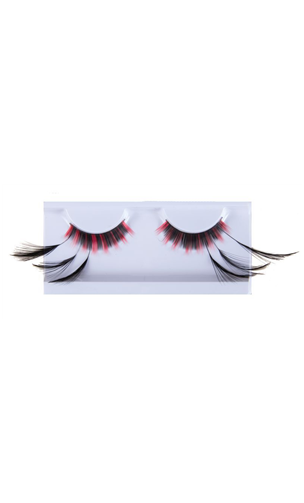 Faux cils cabaret Noir et Rouge